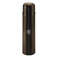 Термос для зберігання напоїв Berlinger Haus Metallic Line BH-6819, 1 л, чорний блискучий