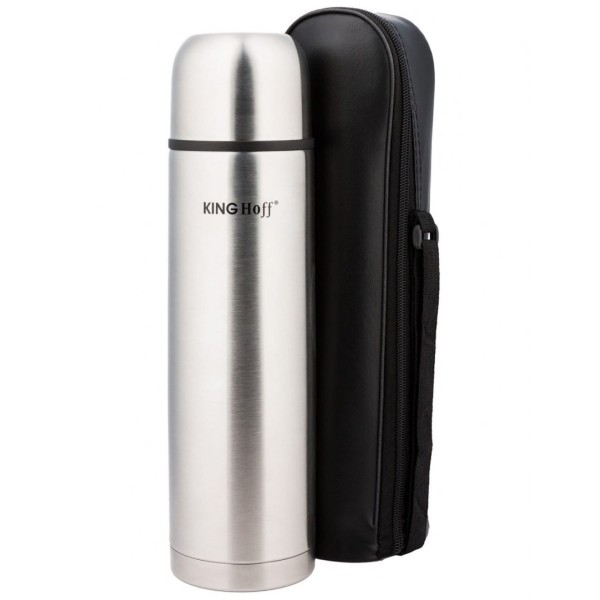 Termos termiczny Kinghoff KH-4054 stalowy 1,0L z pokrowcem