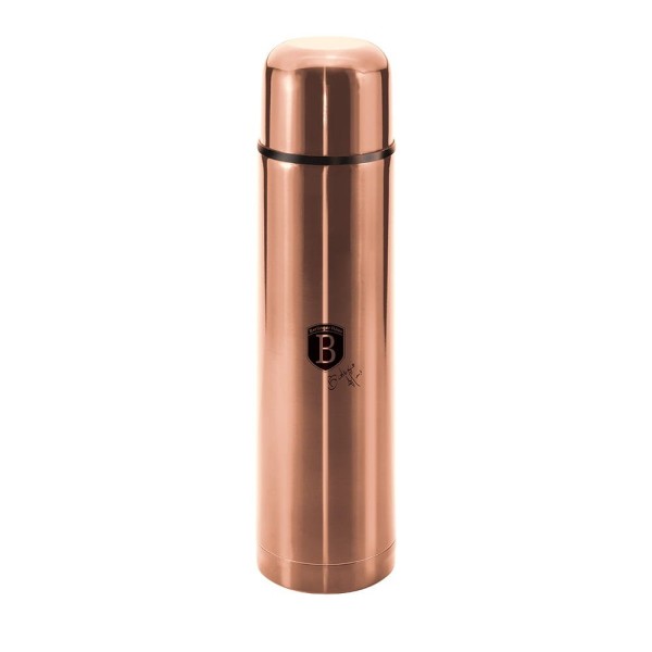 Термос термічний Berlinger Haus Metallic Line Rosegold BH-7605, 1 л, для збереження напоїв тепло/холод