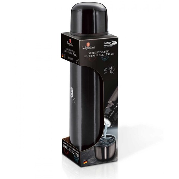 Termos termiczny Berlinger Haus Metallic Line Carbon Pro BH-6403 stalowy 0,75L do przechowywania napojów