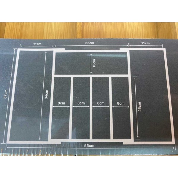 Organizer do szuflady, BAMBUSOWY wkład rozsuwany 1576, do przechowywania sztućców