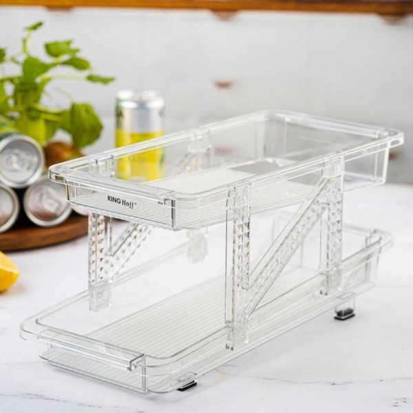 Organizer grawitacyjny, Kinghoff KH-1944, na puszki do szafki, regulowany