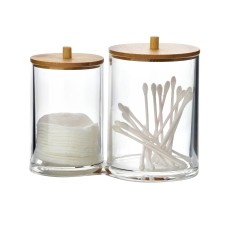 Organizer kuchenny BEA podwójny pojemnik na waciki 9x9x12cm i 7x7x11cm