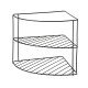 Półka narożna Modern Kitchen metalowa 22,5x22,5x21,5 cm do organizacji kuchni