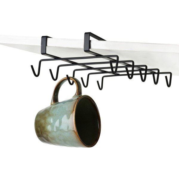 Wieszak podszafkowy na kubki Modern Kitchen 28,5x15,5x6 cm do organizacji kuchni