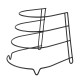 Stojak kuchenny Modern Kitchen na patelnie 24,5x27x23 cm do organizacji kuchni