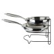 Stojak kuchenny Modern Kitchen na patelnie 24,5x27x23 cm do organizacji kuchni