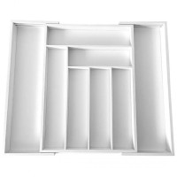 Organizer do szuflady KingHoff KH-1748 wkład bambusowy biały