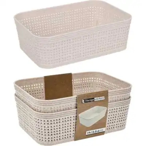Organizer kuchenny komplet 2 szt. 19x13,5x6 cm koszyki do przechowywania