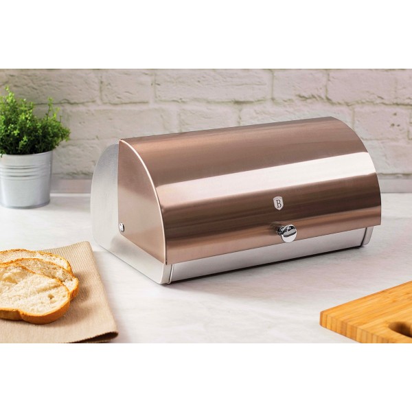 Chlebak Berlinger Haus BH-6730 Rose Gold z zestawem pojemników do przechowywania żywności