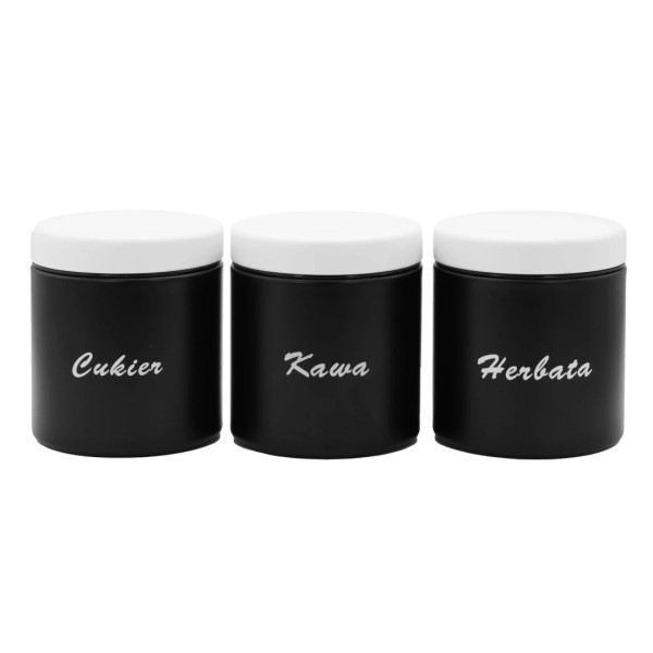 Chlebak, Brunbeste, BB-2669, металевий, малий, з 3 контейнерами для кави, чаю, цукру та спецій, застосування: для зручного зберігання та сервування на кухні