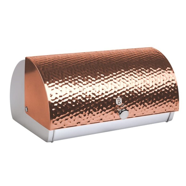Chlebak stalowy Berlinger Haus Rose Gold Metallic Line BH-6714 do przechowywania pieczywa