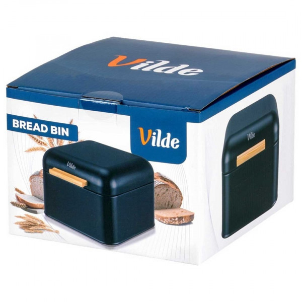 MINI CHLEBAK STALOWY POJEMNIK NA PIECZYWO 229307 CZARNY