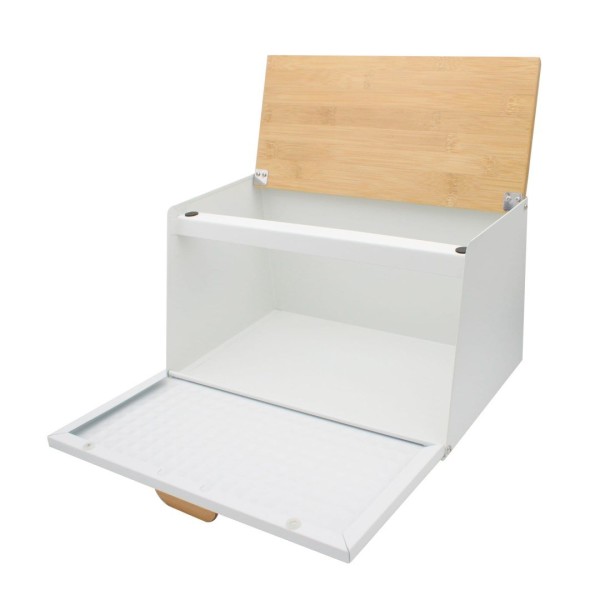 Chlebak Brunbeste BB-2679 dwustronny stalowo-drewniany do organizacji kuchni