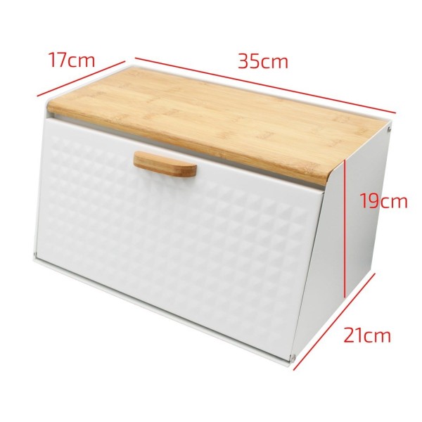 Chlebak Brunbeste BB-2679 dwustronny stalowo-drewniany do organizacji kuchni