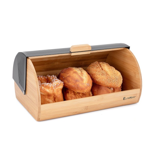 Chlebak, bambus, E-6045 — поємник для хліба, зберігання на кухні, для хліба та випічки