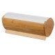 Chlebak Brunbeste BB-2702 stalowo-bambusowy z 3 pojemnikami do kawy, herbaty, cukru