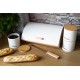 Chlebak Brunbeste BB-2702 stalowo-bambusowy z 3 pojemnikami do kawy, herbaty, cukru