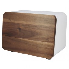 Хлібниця Husla 73937 зі сталевим корпусом та кришкою з акації для зберігання хліба