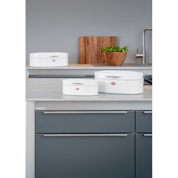 Хлібниця Elly Single 320 мм біла матова для зберігання хліба в кухні Хлібниця Elly Single 320 мм біла матова для зберігання хліба в кухні