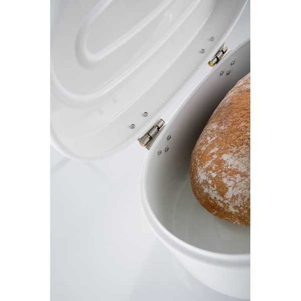 Хлібниця Elly Single 320 мм біла матова для зберігання хліба в кухні Хлібниця Elly Single 320 мм біла матова для зберігання хліба в кухні