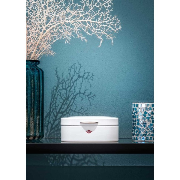 Хлібниця Elly Single 320 мм біла матова для зберігання хліба в кухні Хлібниця Elly Single 320 мм біла матова для зберігання хліба в кухні