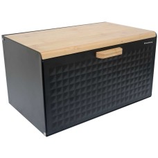 Chlebak Klausberg KB-7425 dwustronny stalowo-drewniany do przechowywania pieczywa