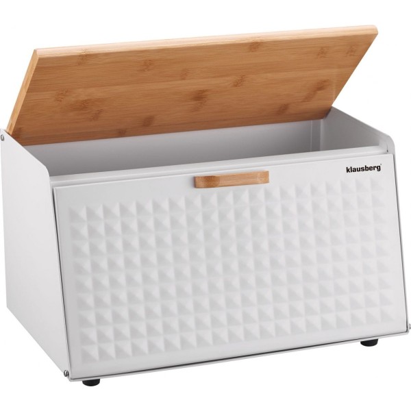 Chlebak Klausberg KB-7468 stalowo-drewniany dwustronny do przechowywania pieczywa