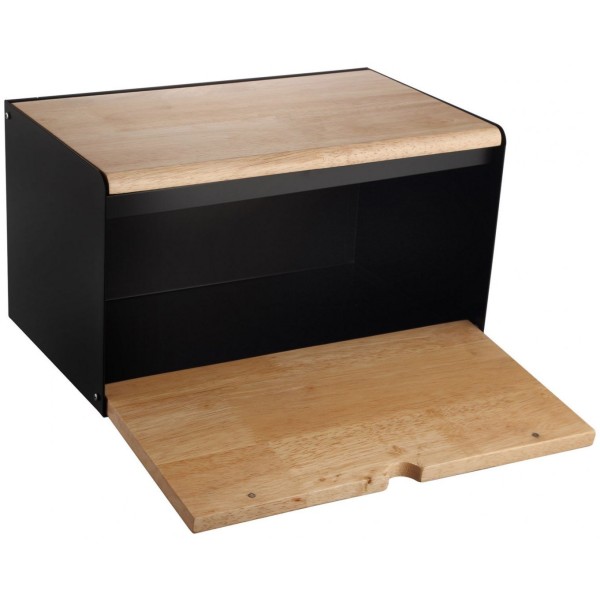 Chlebak Klausberg KB-7386 stalowo-drewniany do przechowywania pieczywa