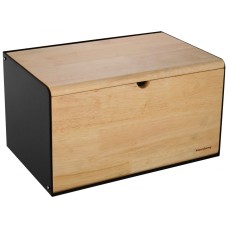Chlebak Klausberg KB-7386 stalowo-drewniany do przechowywania pieczywa
