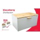 Chlebak Klausberg KB-7427 stalowo-drewniany dwustronny do przechowywania pieczywa