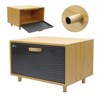 CHLEBAK BAMBUSOWY POJEMNIK NA PIECZYWO BRUNBESTE BB-4252 CZARNY