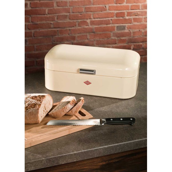 Хлібниця Wesco Grandy бежева 420 мм для зберігання хліба на кухні Хлібниця Wesco Grandy бежева 420 мм для зберігання хліба на кухні