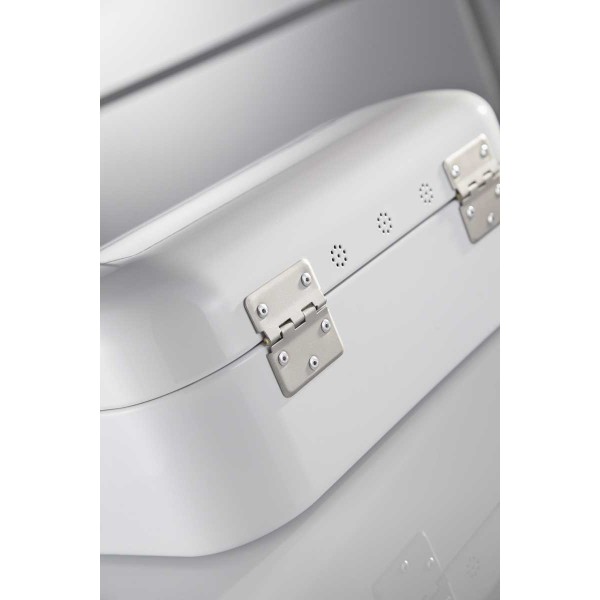 Хлібниця Grandy білого матового кольору 420 мм для зберігання хліба на кухні Хлібниця Grandy білого матового кольору 420 мм для зберігання хліба на кухні