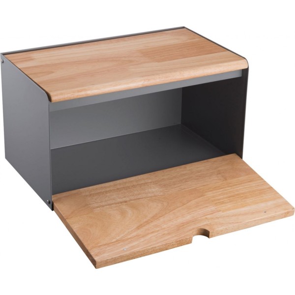 Chlebak Klausberg KB-7395 stalowo-drewniany do przechowywania pieczywa