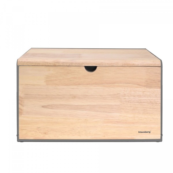 Chlebak Klausberg KB-7395 stalowo-drewniany do przechowywania pieczywa