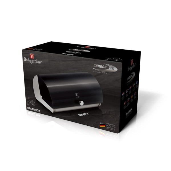 Chlebak stalowy Berlinger Haus Carbon Pro BH-6717 do przechowywania chleba w kuchni