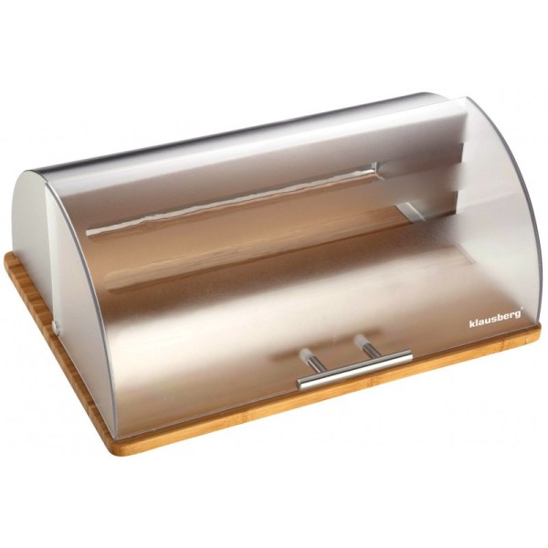 Chlebak Klausberg KB-7096 drewniano-akrylowy do przechowywania pieczywa