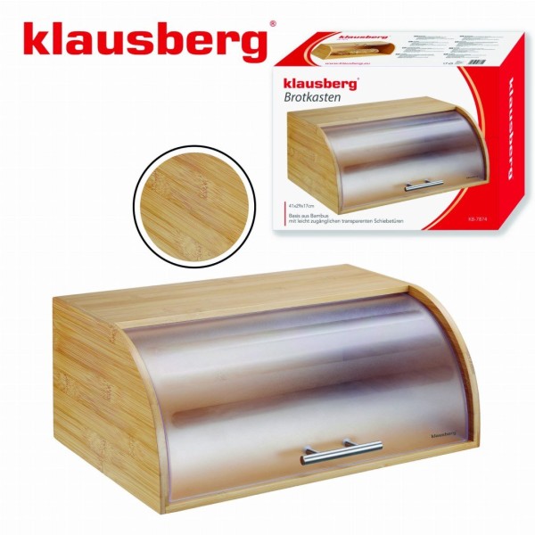 Chlebak Klausberg KB-7874 bambusowy pojemnik na pieczywo 41 cm