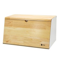 Chlebak dwustronny bambusowy stal pojemник na chleb skośny, BRUNBESTE BB-4259