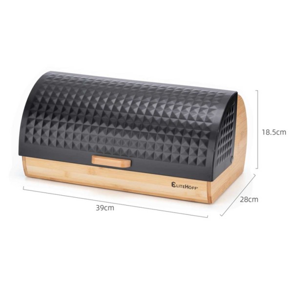 Chlebak bambusowy E-6065 pojemnik na pieczywo do kuchni
