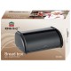 Chlebak Kinghoff KH-1834 stalowy matowy czarny 44 cm do przechowywania chleba