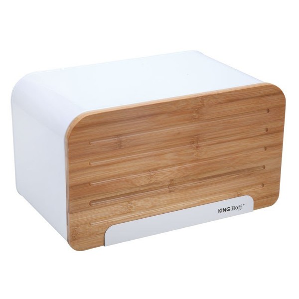 Chlebak Kinghoff KH-1072 stalowy z deską do pieczywa