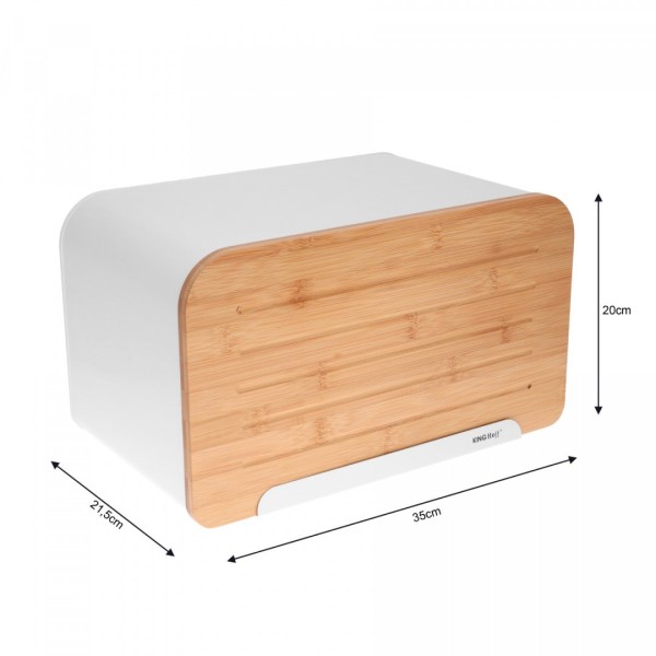 Chlebak Kinghoff KH-1072 stalowy z deską do pieczywa