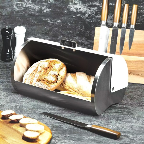 Chlebak Klausberg KB-7270 stalowy do przechowywania pieczywa