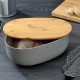 Хлібниця KELA Namur, з бамбуковою кришкою — для зберігання хліба, сірий