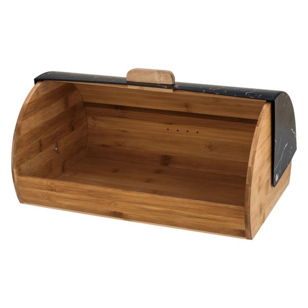 Chlebak bambusowy z pokrywą marmurową, Brunbeste BB-4265, pojemnik na pieczywo, do kuchni, praktyczny organizer