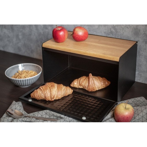 Хлебниця Brunbeste BB-2707 Geometric двостороння, матова, для зберігання хліба Хлебниця Brunbeste BB-2707 Geometric двостороння, матова, для зберігання хліба