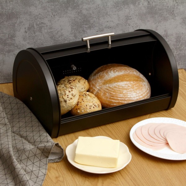 Хлібниця Brunbeste Diamond BB-1630 зі сталевою кришкою для зберігання хліба Хлібниця Brunbeste Diamond BB-1630 зі сталевою кришкою для зберігання хліба