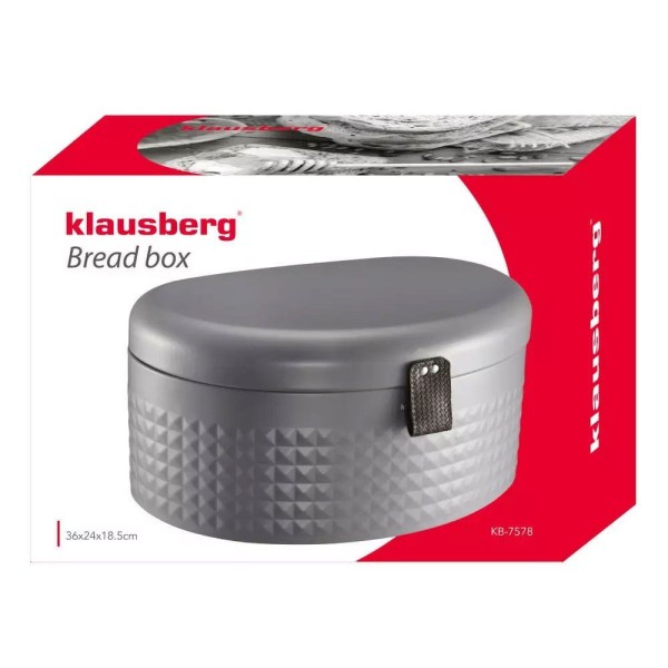Chlebak Klausberg KB-7578 stalowy do przechowywania pieczywa w kuchni